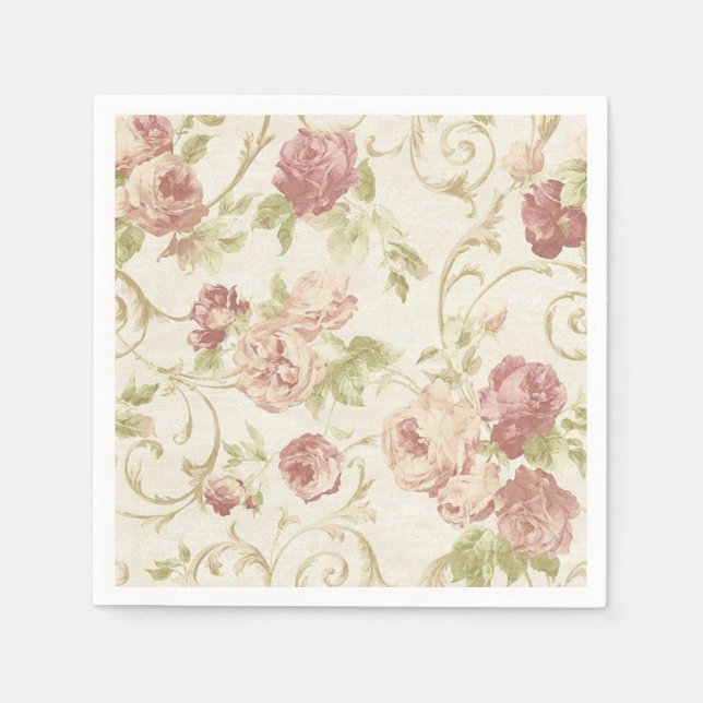 Blume Serviette (Vorderseite)