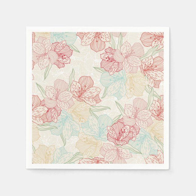 Blume Serviette (Vorderseite)