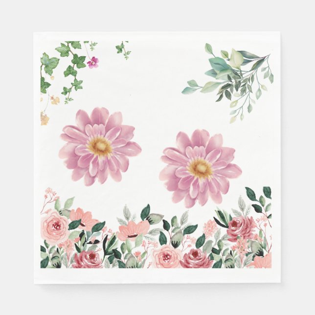 Blume Serviette (Vorderseite)