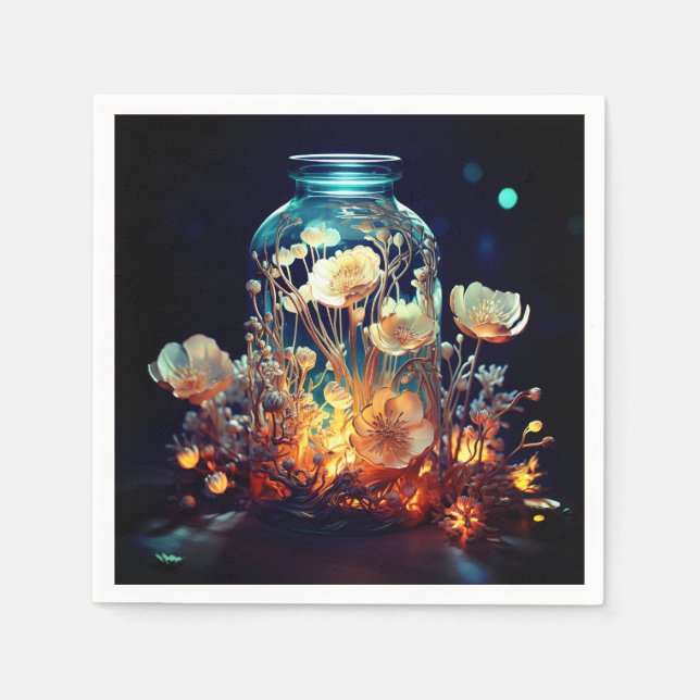 Blume Serviette (Vorderseite)