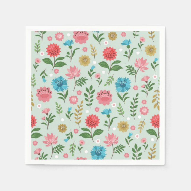 Blume Serviette (Vorderseite)
