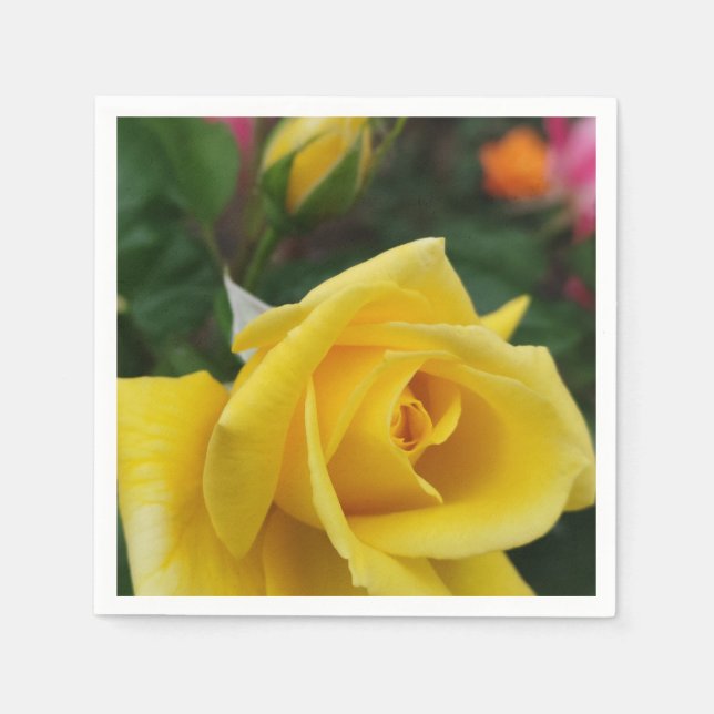 Blume-Servietten Serviette (Vorderseite)