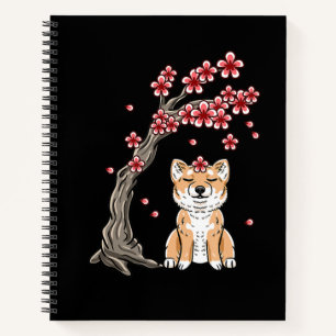 Blume Shiba inu   SÜSSE TIER Notizbuch