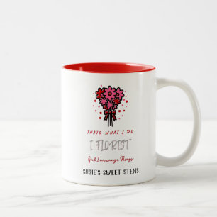Blume Shop I Florist & Arrange Dinge Zweifarbige Tasse