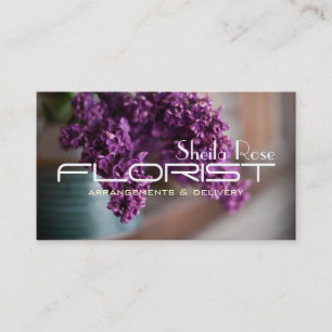 Blume Shop Lieferung Florist Visitenkarte