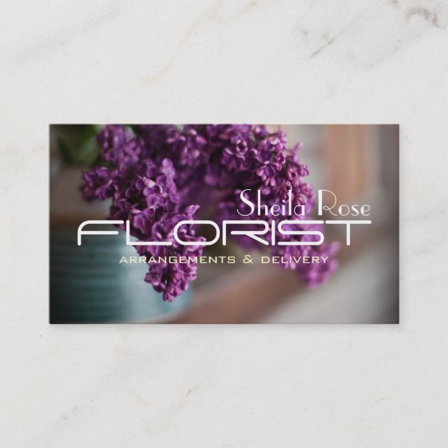 Blume Shop Lieferung Florist Visitenkarte (Vorderseite)