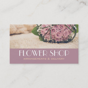 Blume Shop Lieferung Florist Visitenkarte