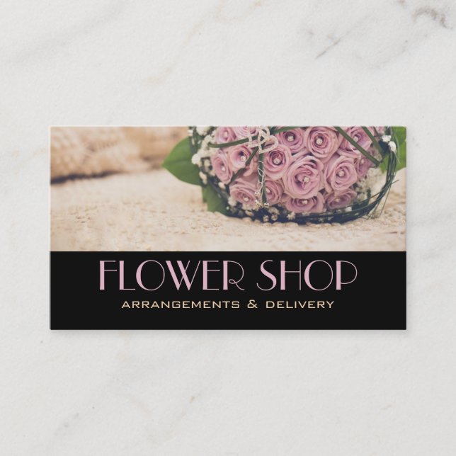 Blume Shop Lieferung Florist Visitenkarte (Vorderseite)