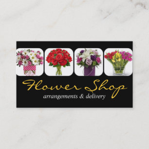 Blume Shop Lieferung Floristischer Visitenkarte