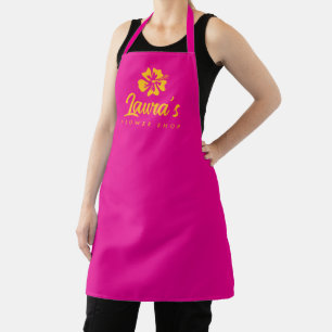 Blume Shop Schürze mit Blumenlogo für Hibiskus