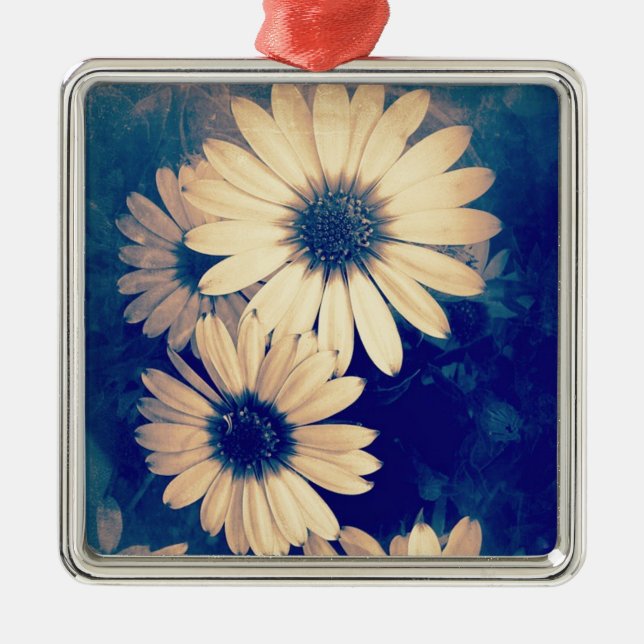 Blume Silbernes Ornament (Vorne)