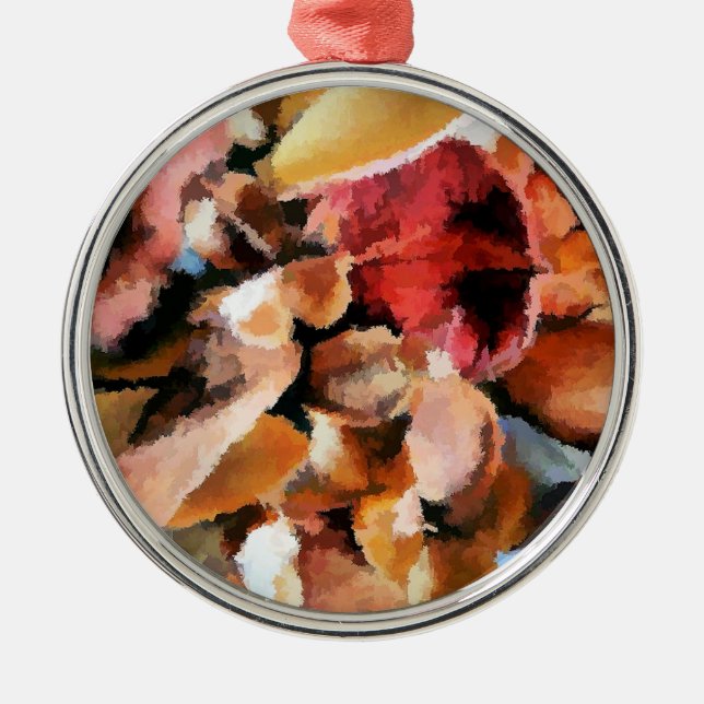 BLUME SILBERNES ORNAMENT (Vorne)