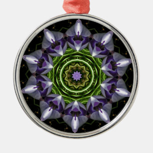 Blume Silbernes Ornament