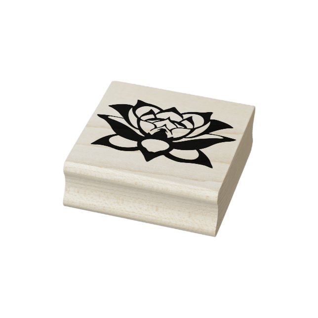Blume Silhouette Briefmarke Gummistempel (Stempel)