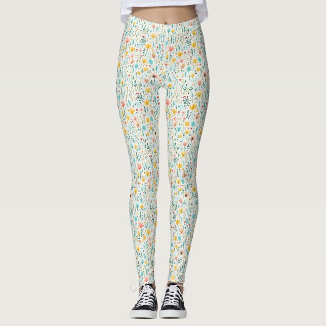 Blume sind die Küsse der Erde Leggings (Vorderseite)
