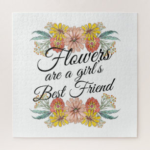 Blume sind ein Girl Best Friend - Zinnia Art