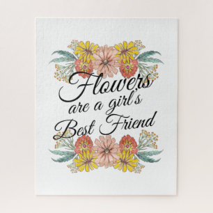 Blume sind ein Girl Best Friend - Zinnia Art