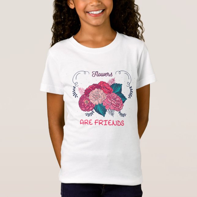 Blume sind Freunde T-Shirt (Vorderseite)
