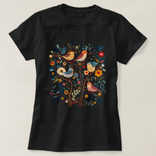 Blume skandinavischer Vogelarten im Kerngebiet Fol T-Shirt