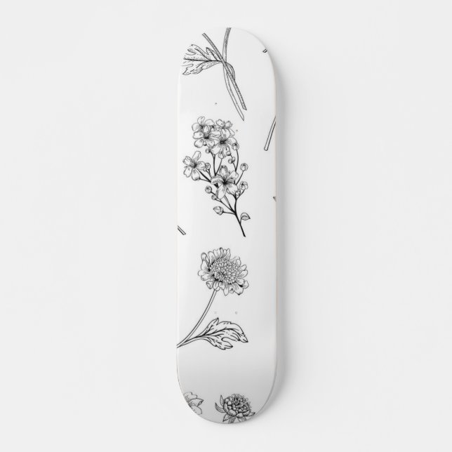 Blume Skateboard (Vorne)