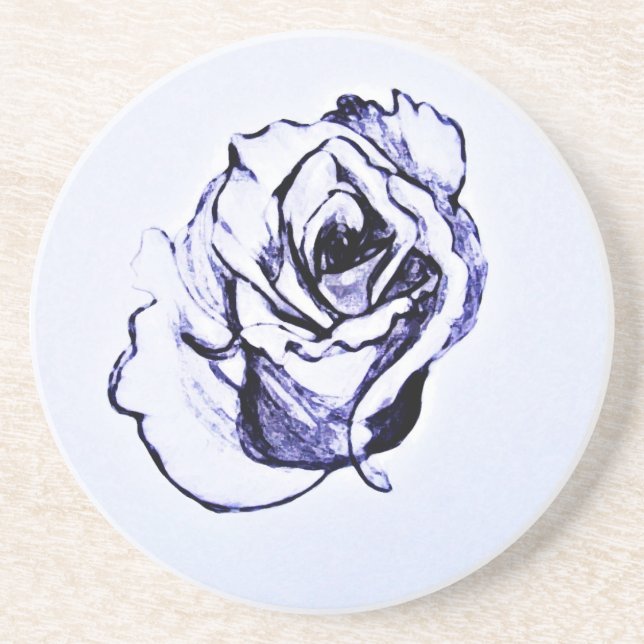 Blume Sketch Untersetzer (Vorne)