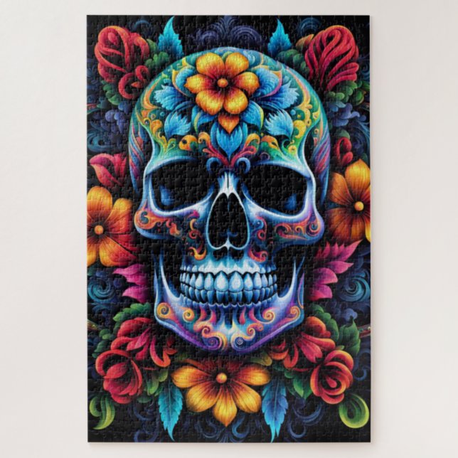 Blume Skull Jigsaw Puzzle (Vertikal)