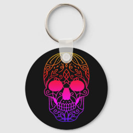 Blume Skull Schlüsselanhänger