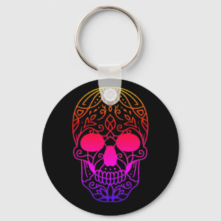 Blume Skull Schlüsselanhänger