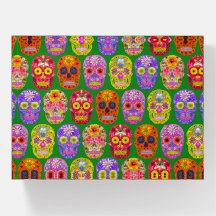 Blume Skulls Nahtloses Muster 2018