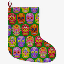 Blume Skulls Nahtloses Muster 2018