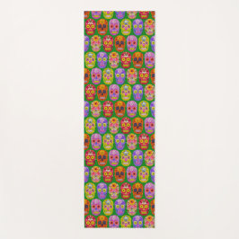 Blume Skulls Nahtloses Muster 2018 Yogamatte