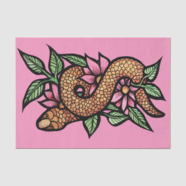 Blume Snake Seidenpapier