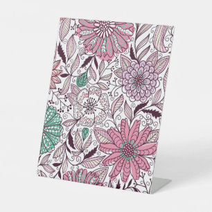 Blume Sockelschild