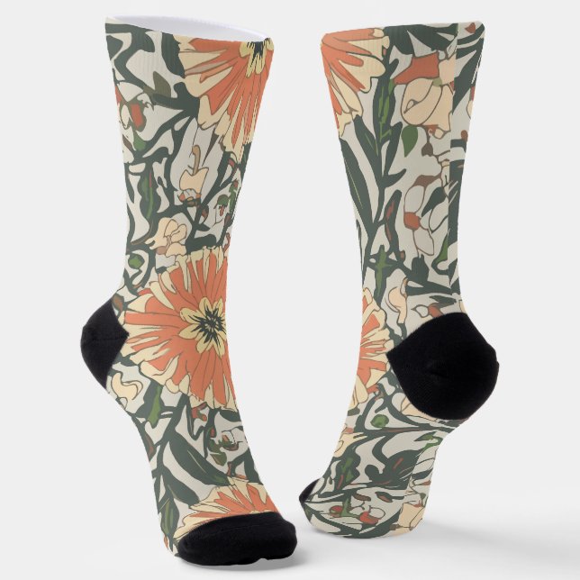 Blume Socken (Gewinkelt)