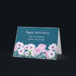 Blume Son & Son in Law Wedding Jubiläum Karte<br><div class="desc">Glückliche Hochzeitskarte für Sohn und Sohn im Jura mit hübschen lila Aquarellfarben-Blume,  und herzlichen Vers.</div>