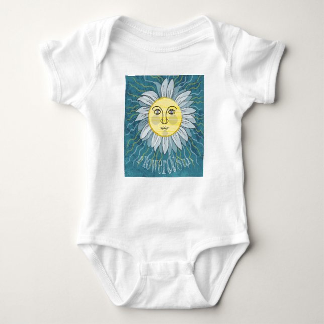 Blume & Sonne - Natur Baby Strampler (Vorderseite)