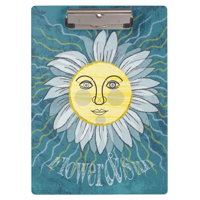 Blume & Sonne - Natur Klemmbrett (Vorderseite)