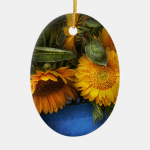 Blume - Sonnenblume - Die Sonnen sind aufgegangen Keramikornament