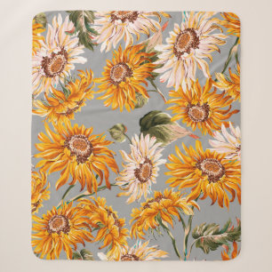 Blume Sonnenblumen Quelle schöne nahtlose Patter Sherpadecke
