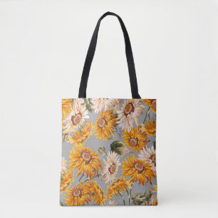Blume Sonnenblumen Quelle schöne nahtlose Patter Tasche