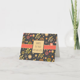 Blume Spaß Moderne Inspirivity Floral Notecard Karte