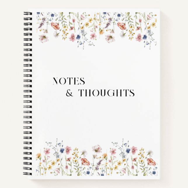 Blume Spiral Journal Notizbuch (Vorderseite)