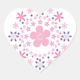Blume Spirale: Vector Art: Heart Sticker