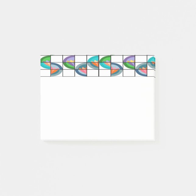 Blume-Splitter Post-it Klebezettel (Vorderseite)