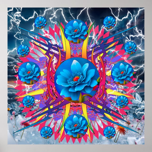 Blume Star Poster (Vorne)