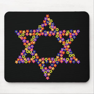 Blume Star von David Mousepad