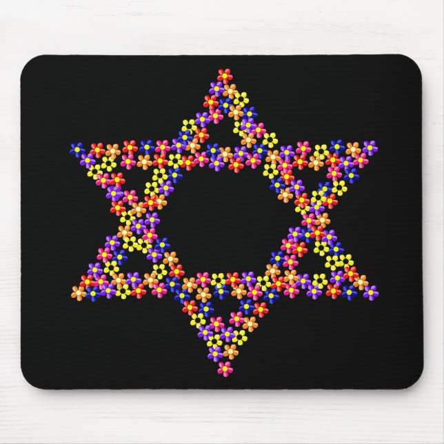 Blume Star von David Mousepad (Vorne)