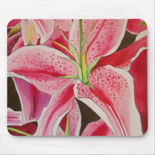 Blume Stargazer rosa Mousepad