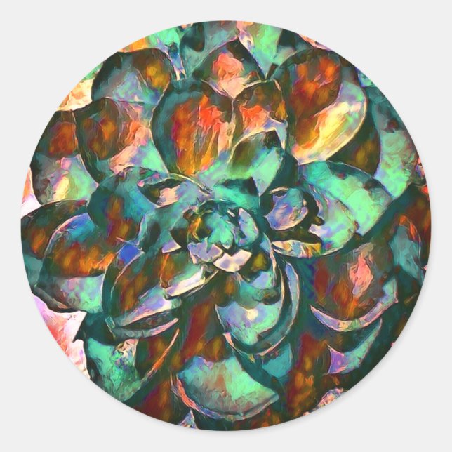 Blume Stickers Sunset Emerald (Vorderseite)