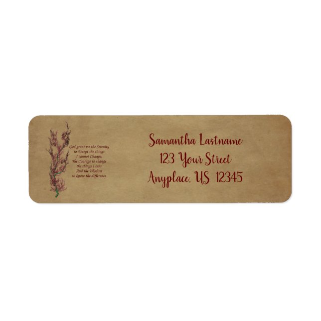 Blume Stille Gebet Inspirationsadresse (Vorne)